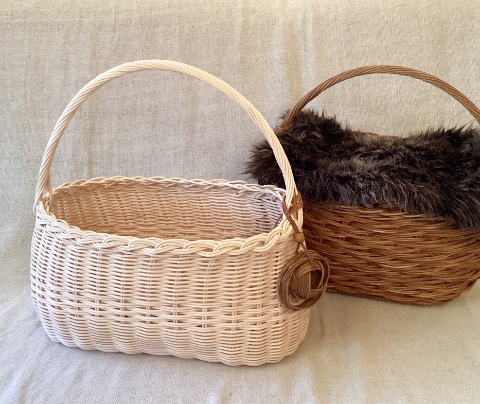天然素材で癒し効果 籐編みで作るカゴバッグ【全4回】 ★新春の新講座★2月4日(水)スタート予定