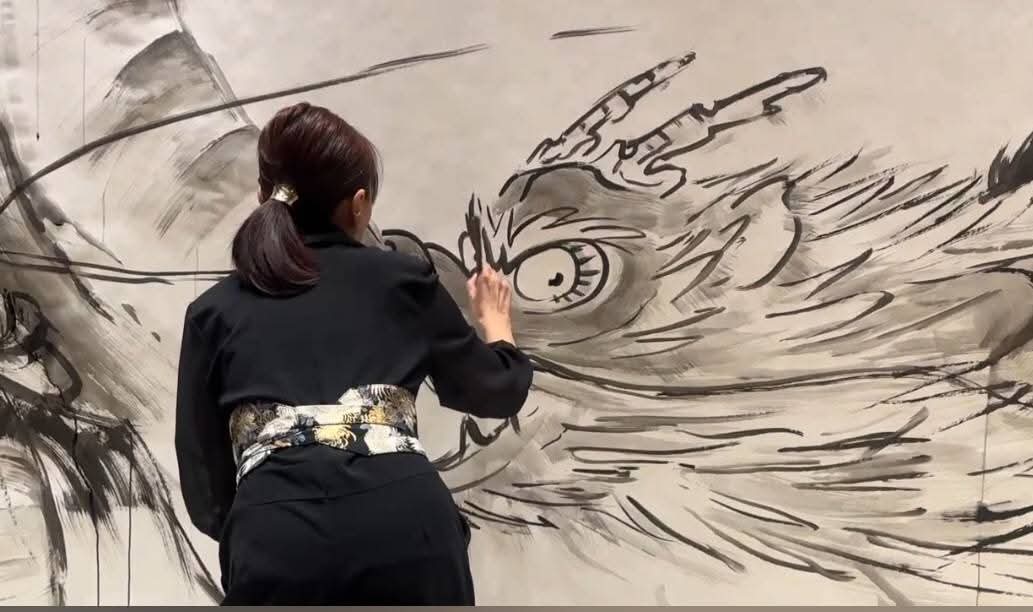 感性と自分らしさで描く 水墨画