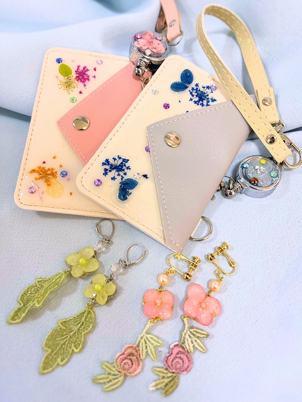 <全3回>本物のお花を使った レジンフラワー