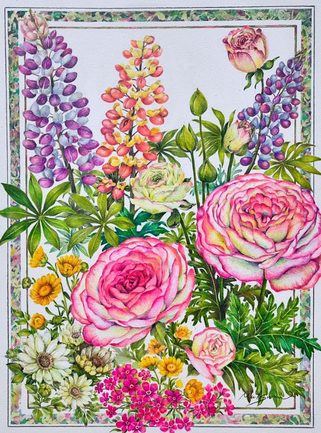 楽しくお絵描き お洒落に描く色鉛筆画