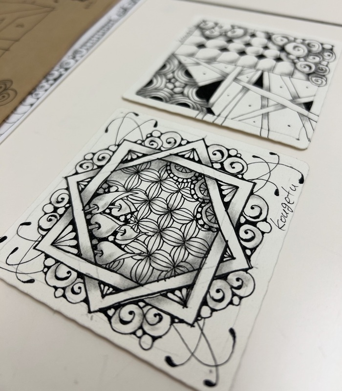 530/(全3回)だれでも描けるパターンアート 描く瞑想ゼンタングル 春の新講座 3/28(土)特別体験会