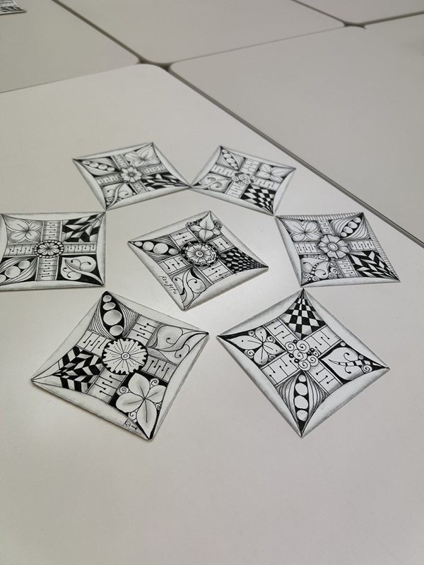 530/(全3回)だれでも描けるパターンアート 描く瞑想ゼンタングル 春の新講座 3/28(土)特別体験会