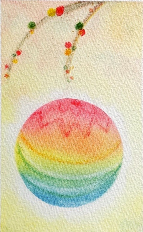 季節を楽しむ3色パステルアート