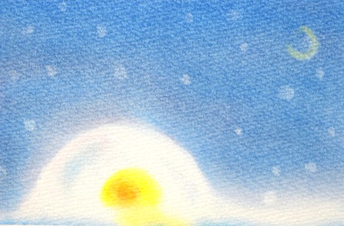 季節を楽しむ3色パステルアート