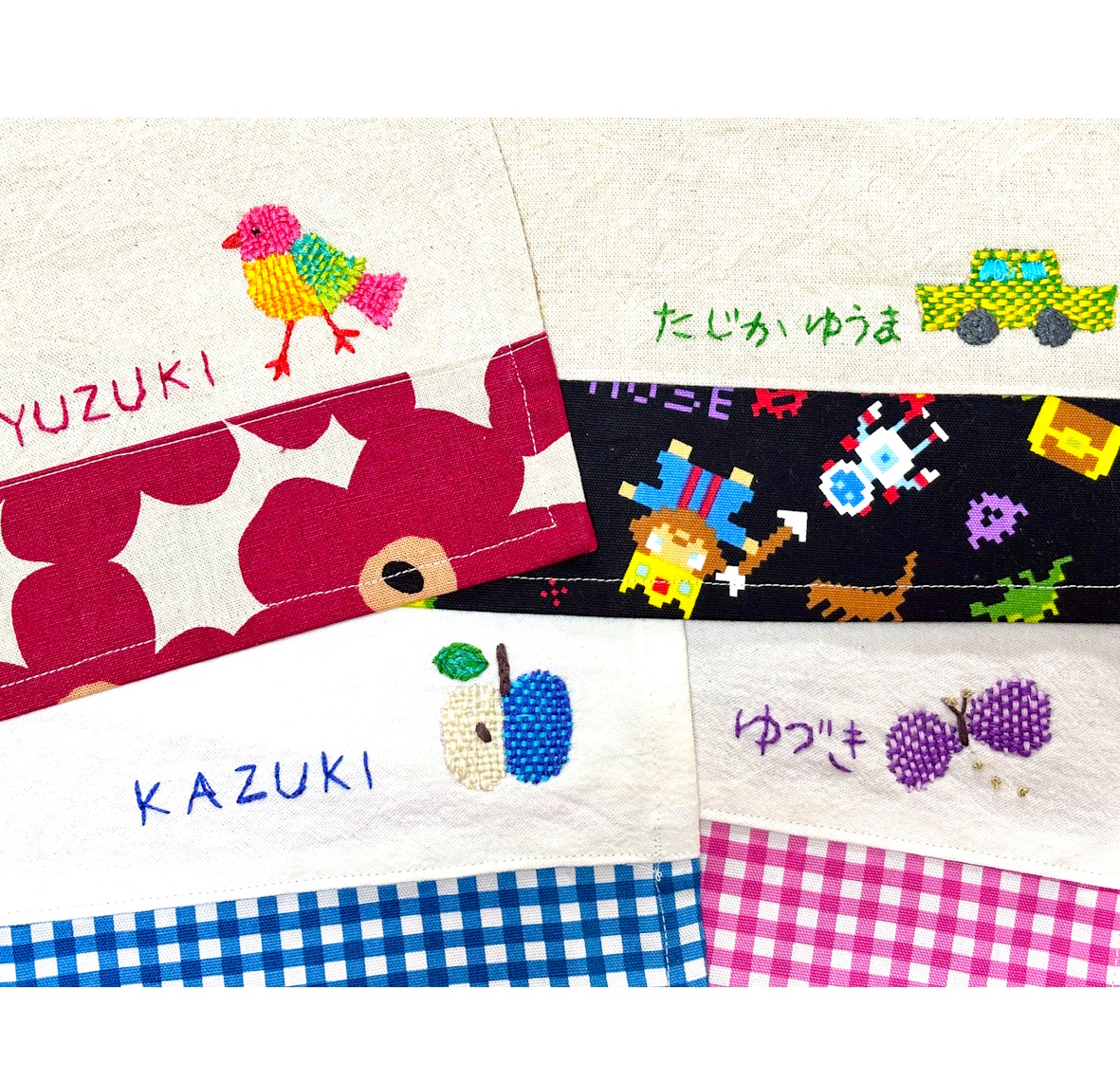 手刺繍のランチグッズを準備しよう 3/8 入園、入学、進級に向けて