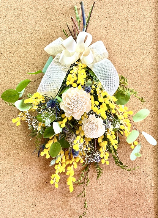 ミモザのスワッグ 【1DAY講座】2/24(火)