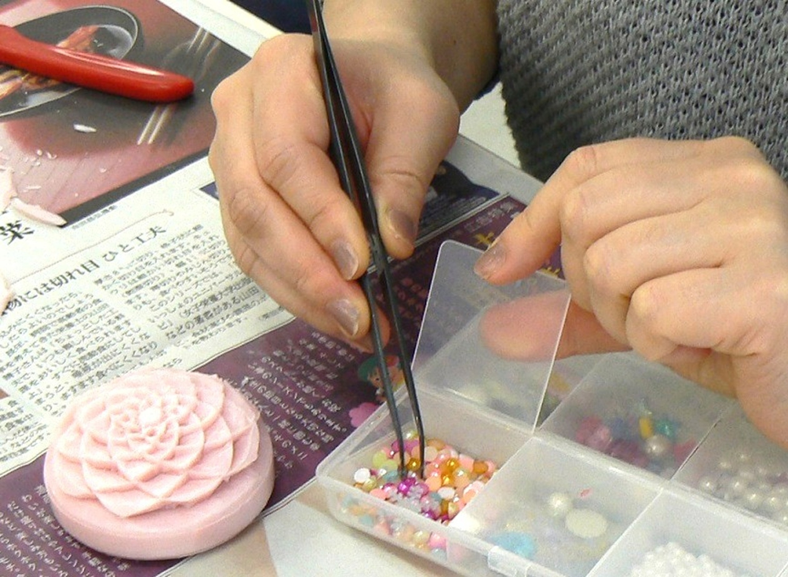 ビーズデコ付きで可愛らしい仕上がりに! はじめてチャレンジ!ソープカービング 2026年2月6日