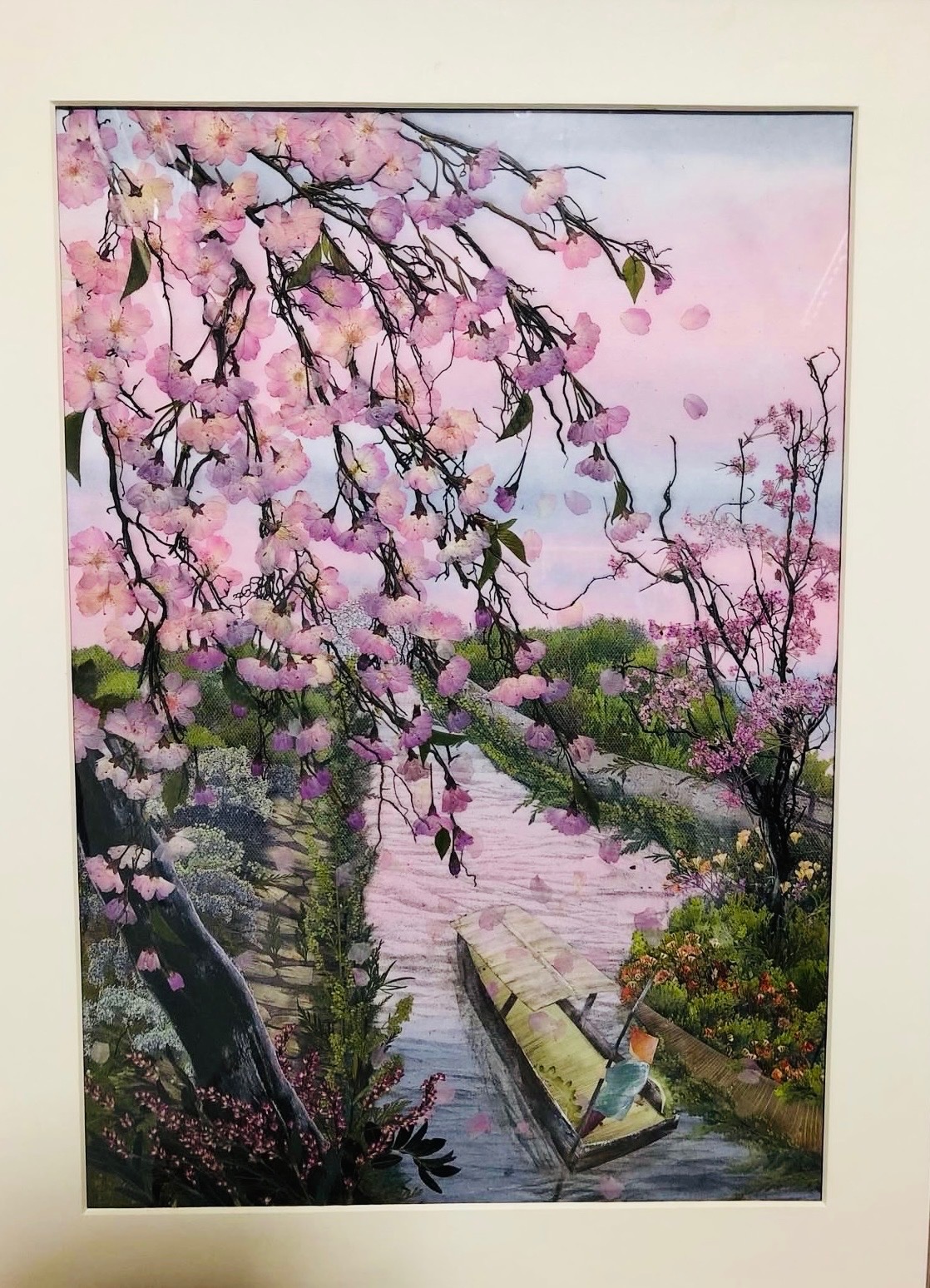 リアルな風景画なども楽しむ 押し花で風景画 春の新講座 4/3(金)スタート