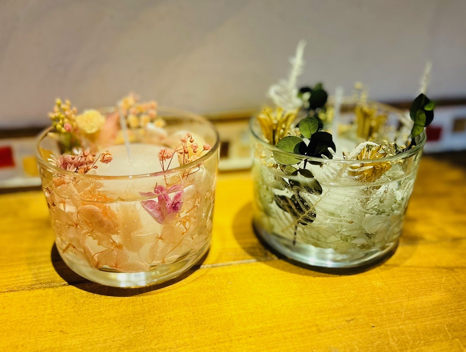 センス不要 簡単きれいなキャンドル作り 春の新講座  4/21(火)スタート