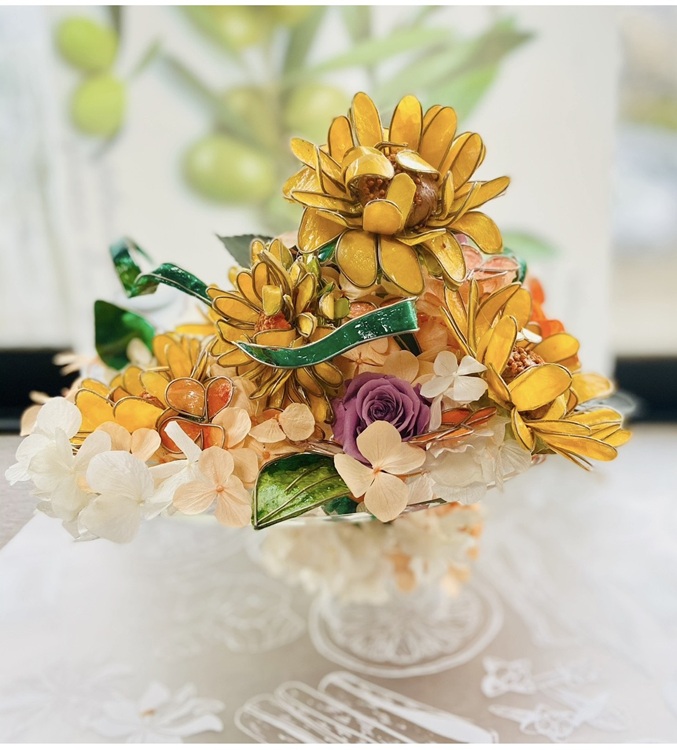 花と指先で脳を10歳若返らせる ステンドフラワー 春号体験会 4/27(月)