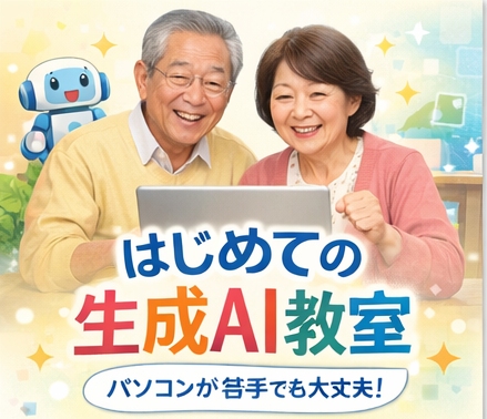 基礎から学べる(全6回) 初めての生成AI教室