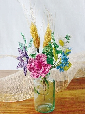 光輝くビーズで咲かす ビーズフラワー 春の新講座 1日体験4/11(土)