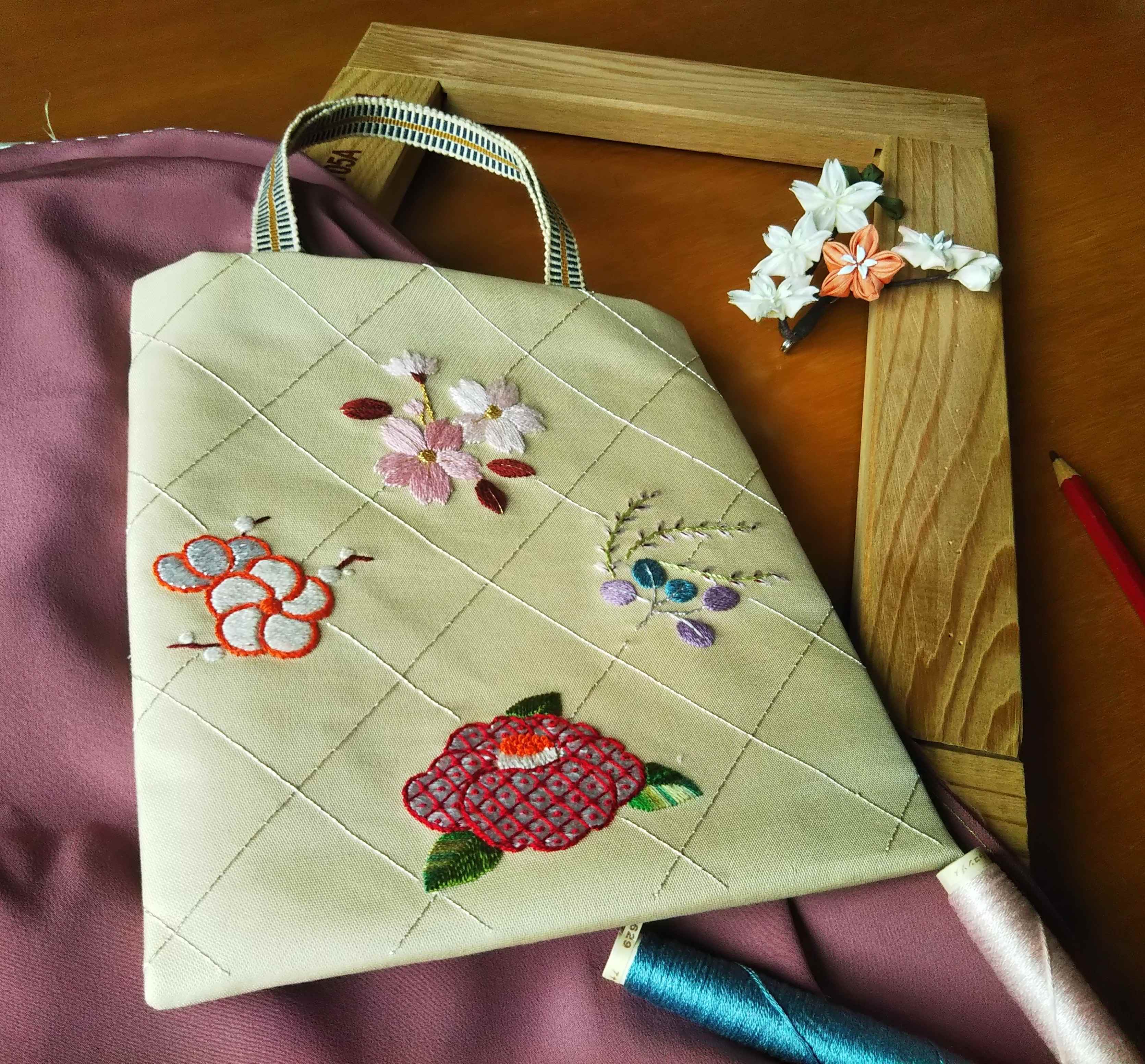 やさしい日本刺繍 春の新講座★4/14(火)特別体験1,100円+教材費1,100円