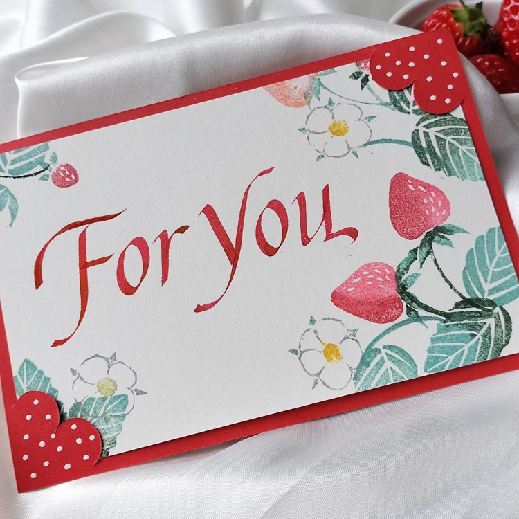 季節のカード作り (全3回) 消しゴムはんことカリグラフィー