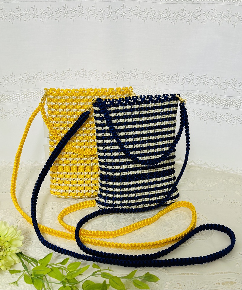 中国紐で作る(全3回) ★2WAY携帯ポシェット 春の新講座【全3回】