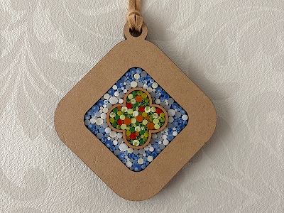 (全3回)はじめてのミクロモザイク ガラスの粒でつくる・小さな壁飾り(全3回) 春の新講座 全3回 4/2・5/7・6/4(木)