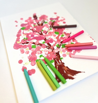 4歳から大人まで 春の新感覚アート体験 トロけるクレヨンアート 春の1DAY講座 3/21(土)または3/31(火)