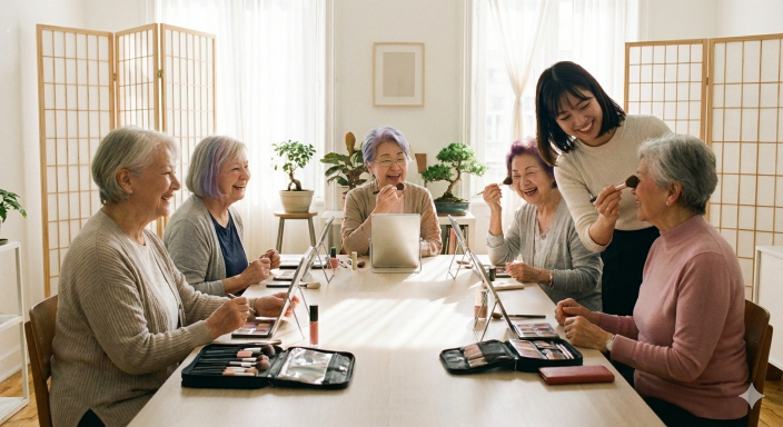 シニアの顔タイプ診断🄬 顔タイプ別メイクファッションアドバイス(全3回) 4/22(水)スタート