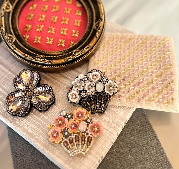 キラキラと輝く ビーズ刺繡&ビーズ刺し子【全3回】