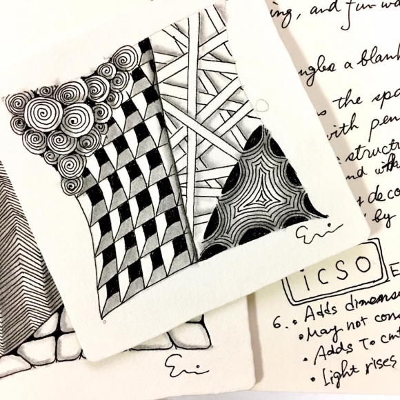 【ゼンタングルを始めよう・3月】 気持ちを元気に健康にする美しいアートのファースト講座