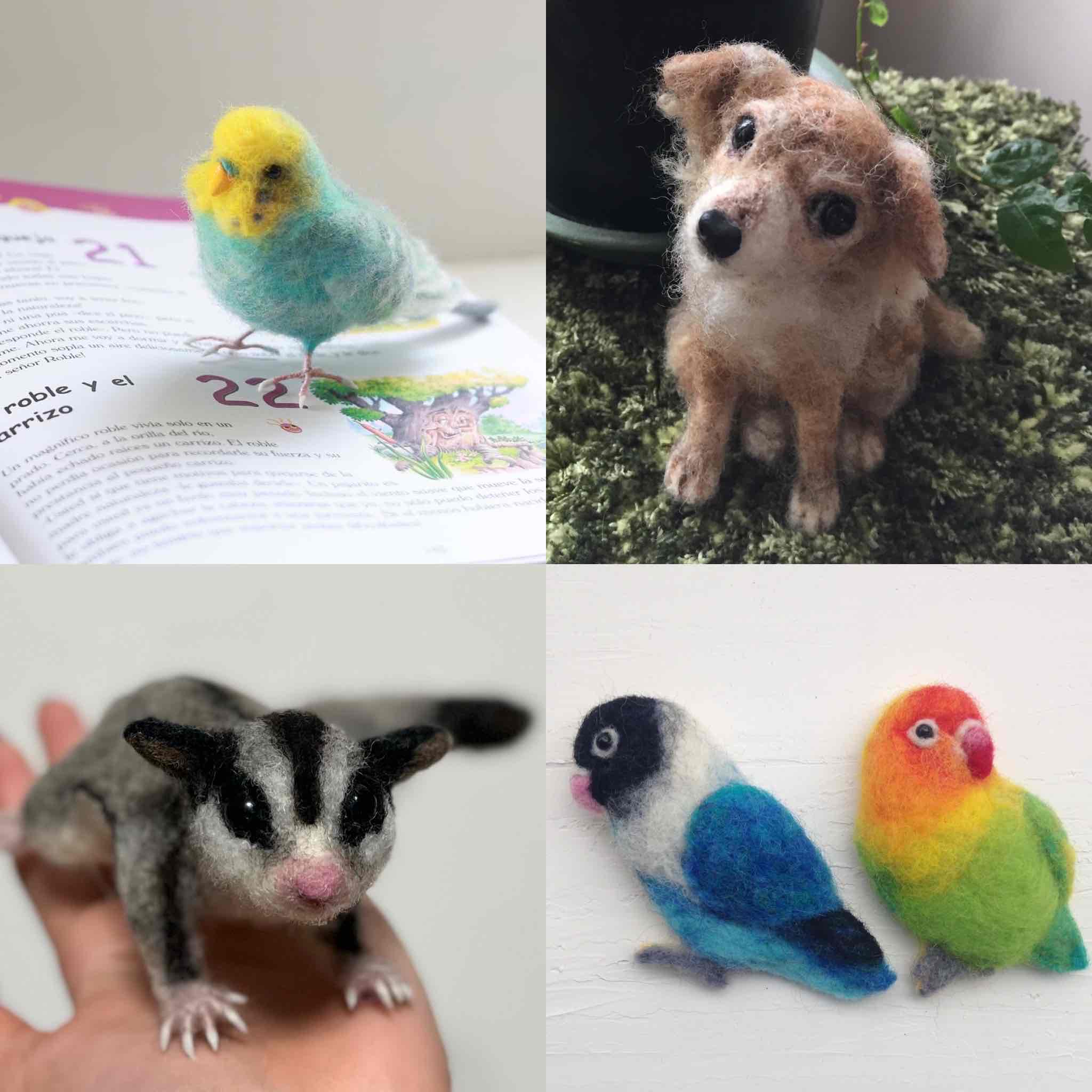 羊毛フェルトの動物達