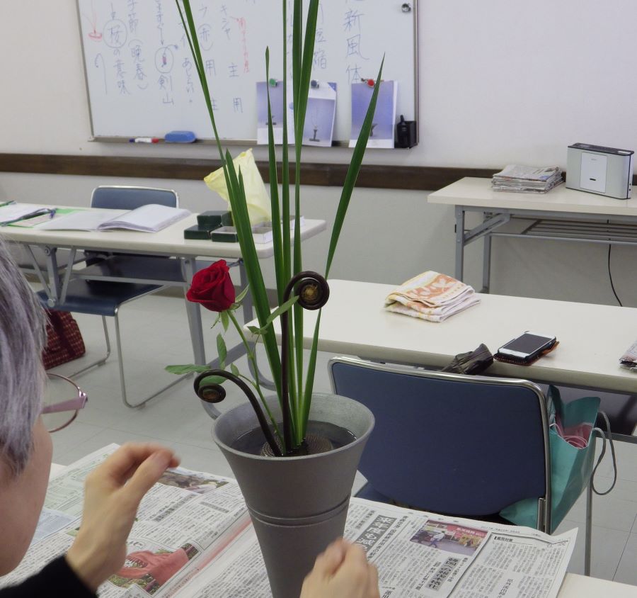 月一回の生花 池坊教室