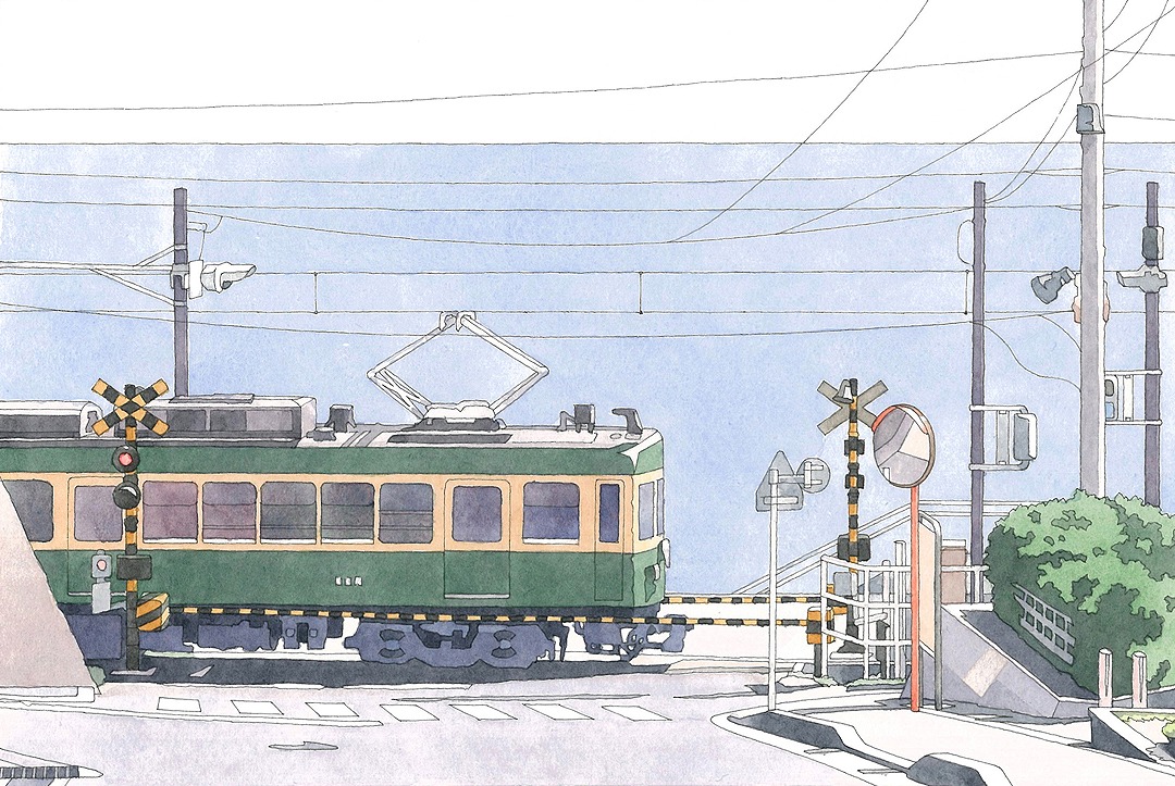 楽しく簡単に水彩画を描く! アクリル水彩画