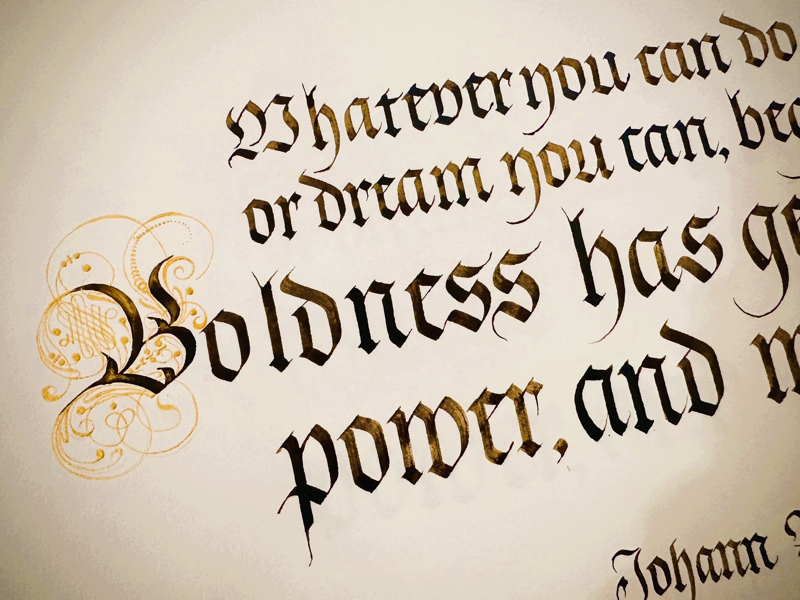 西洋書道と言われる カリグラフィー