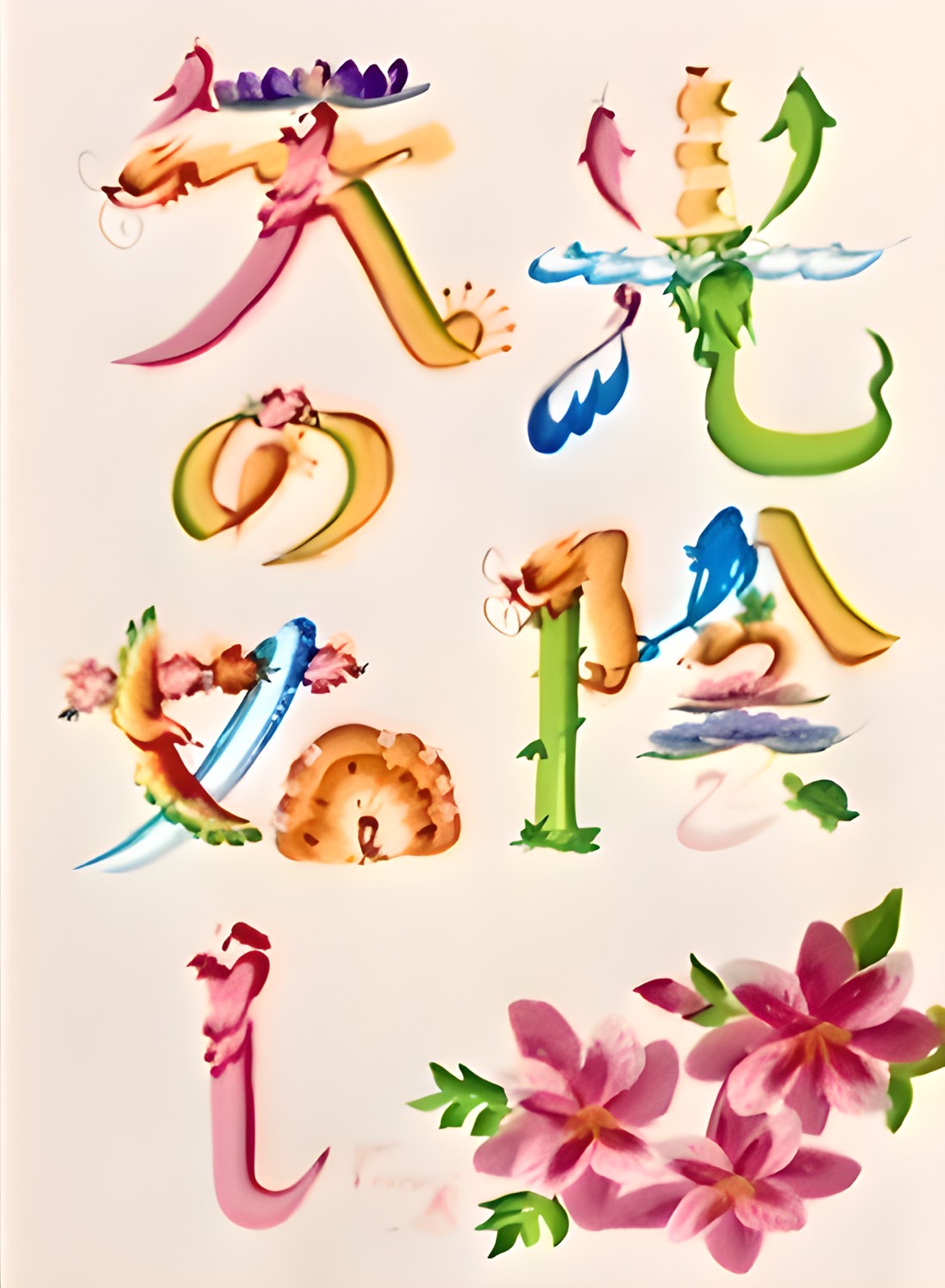 資格取得コース 花文字