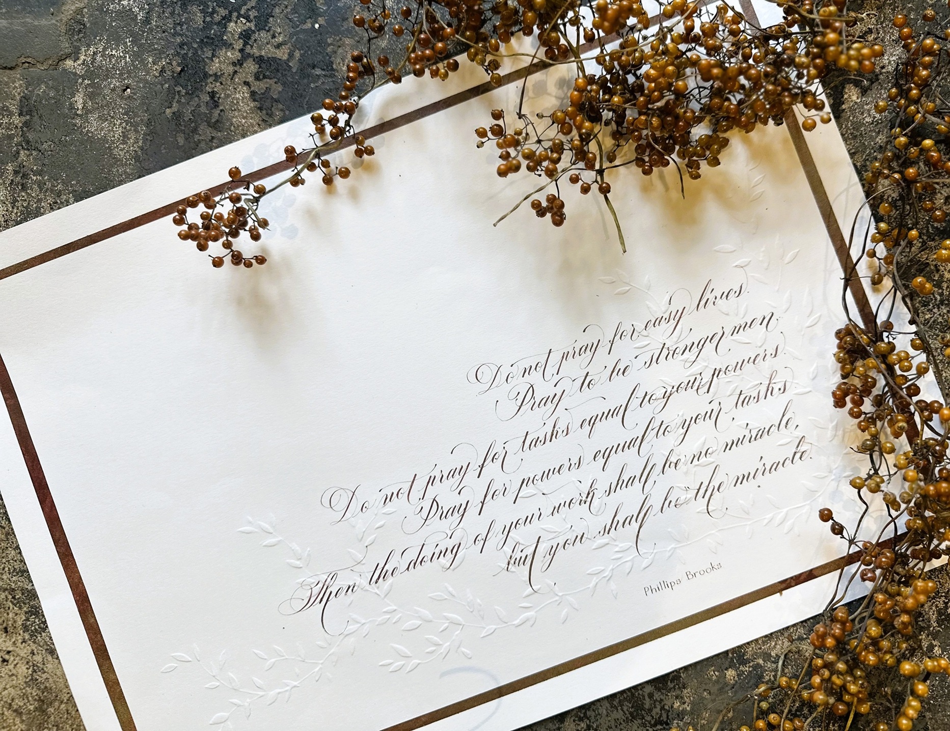 西洋書道と言われる カリグラフィー