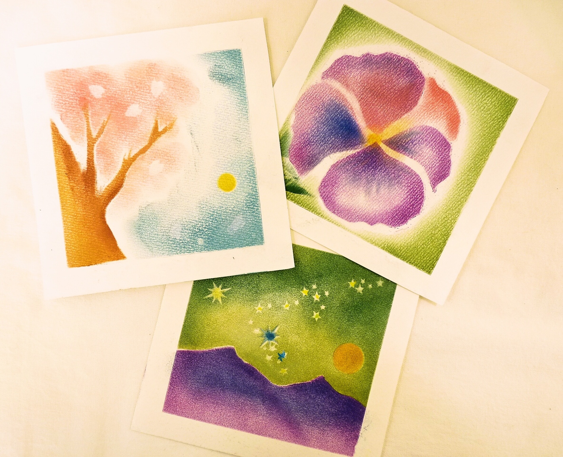 癒しのパステルパウダー パステルアート和(NAGOMI) 春の新講座 4/2(木)特別体験会