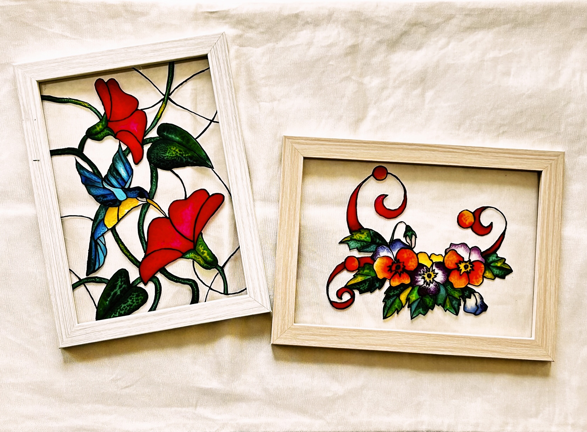 (全3回)ステンドグラス風大人の塗り絵 ディンプルアート 春の新講座 4/10(金)スタート