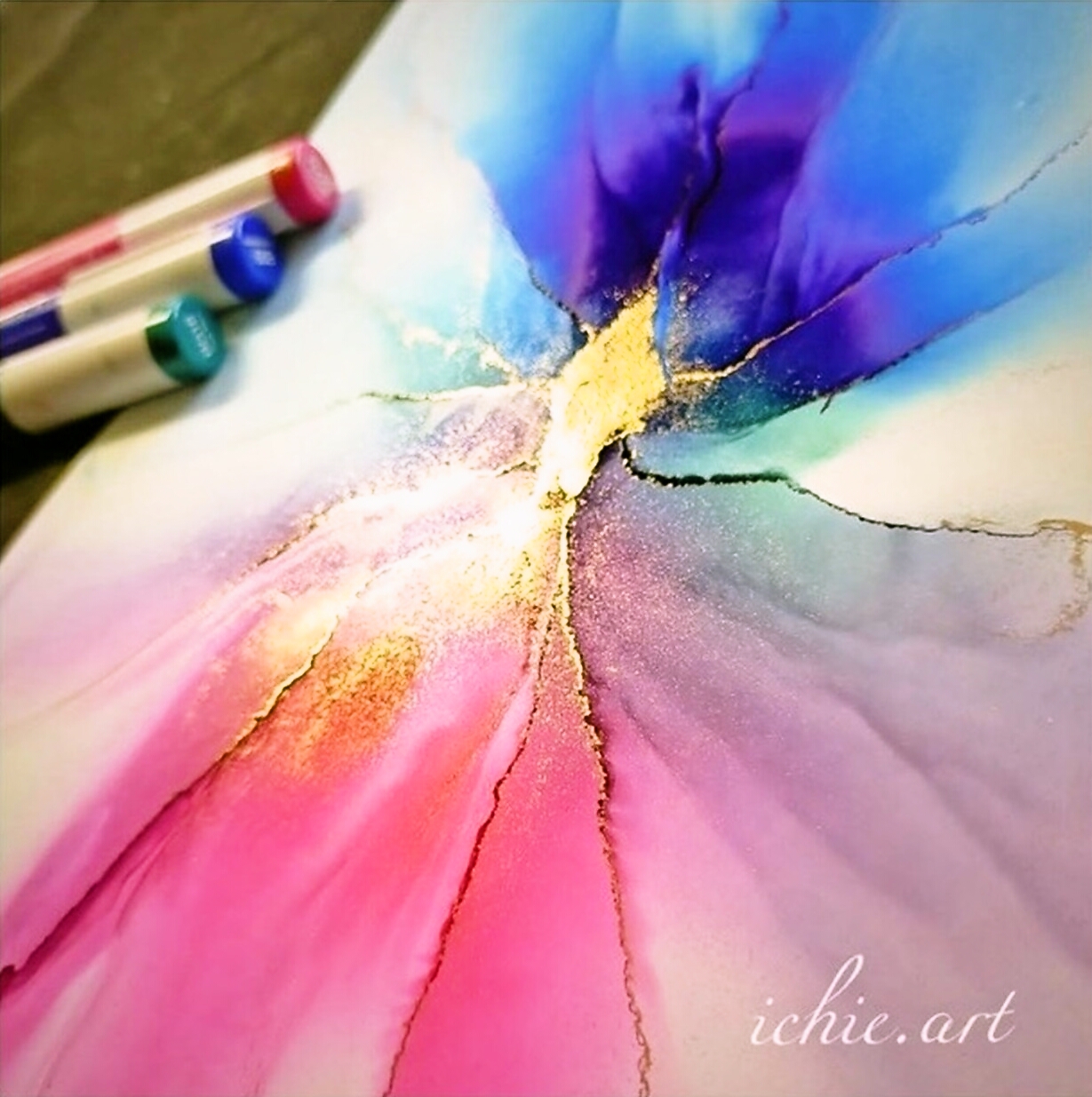 誰でも美しく描ける! アルコールインクアート 春の新講座 4/1(水)特別体験会