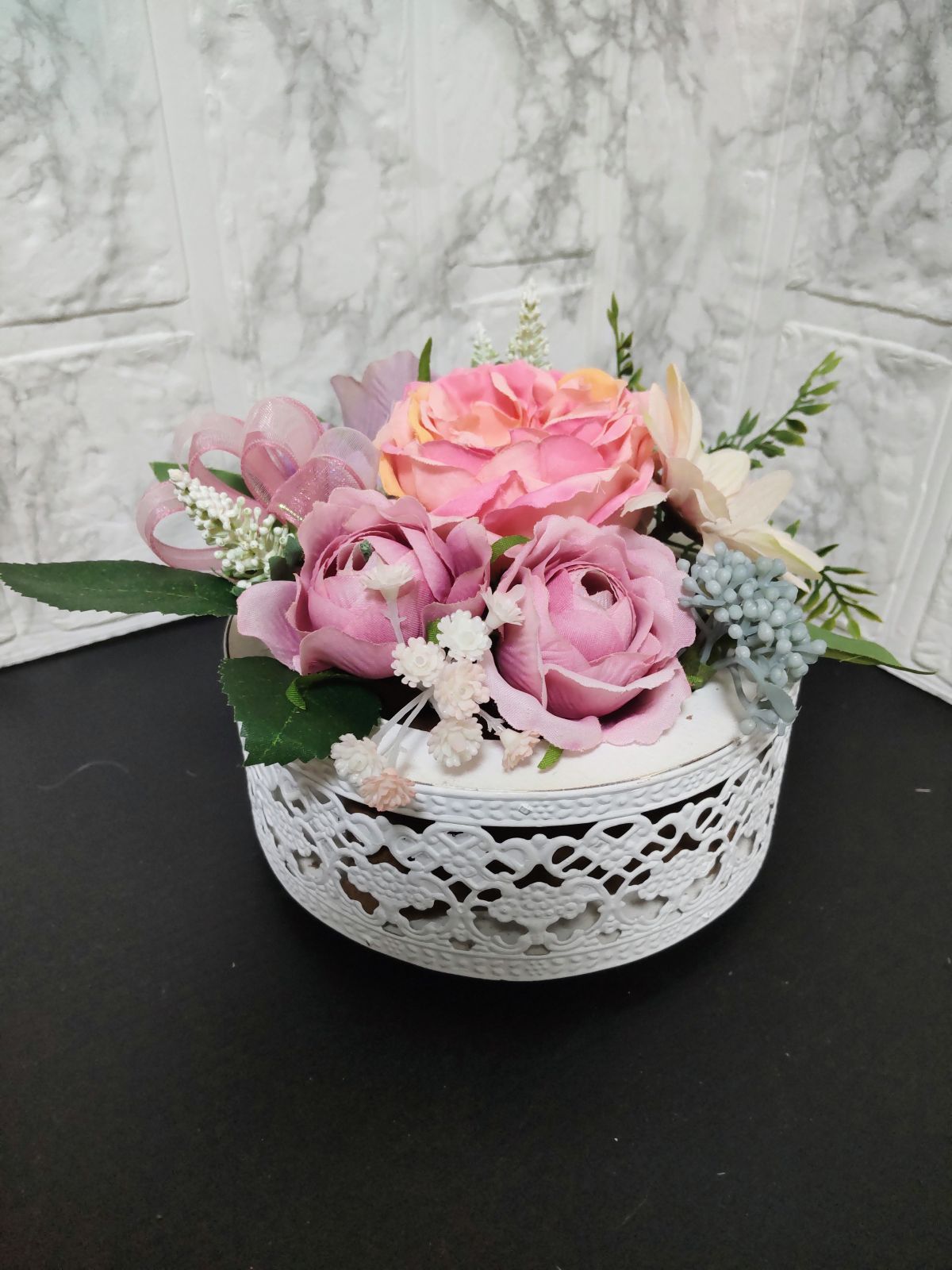 (全3回)抗菌加工済みのフラワーアレンジ モデェスティーエアーフラワー 春の新講座 4/12・5/10・6/14(日)