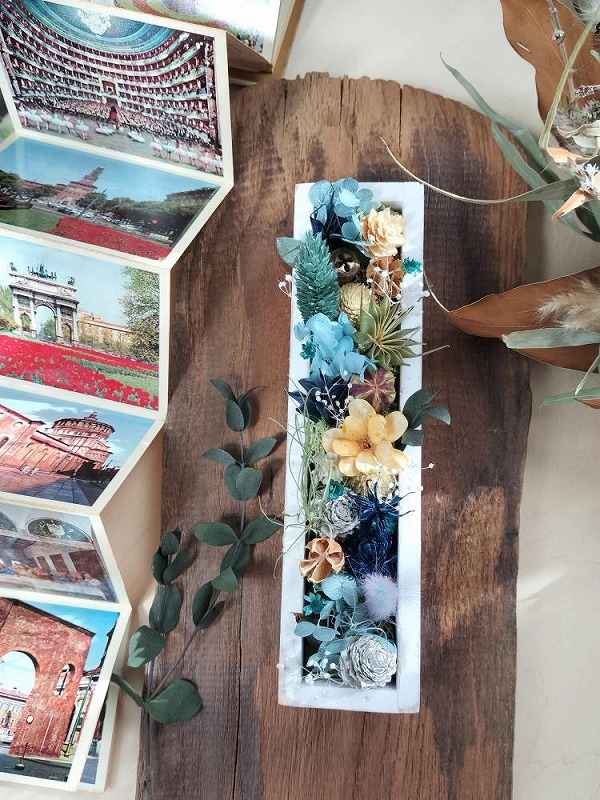 素敵に飾れる雑貨作り  (全3階) ドライフラワーで小さな花景色 日程 4/28・5/26・6/23(火)