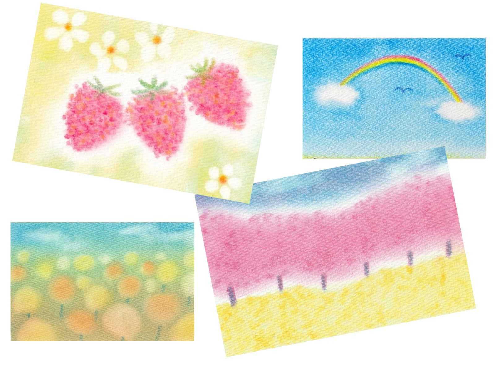 絵心ゼロでOK!誰でも簡単♪ 3色パステルアート(全3回) 【春の新講座 3月29日(日)スタート】