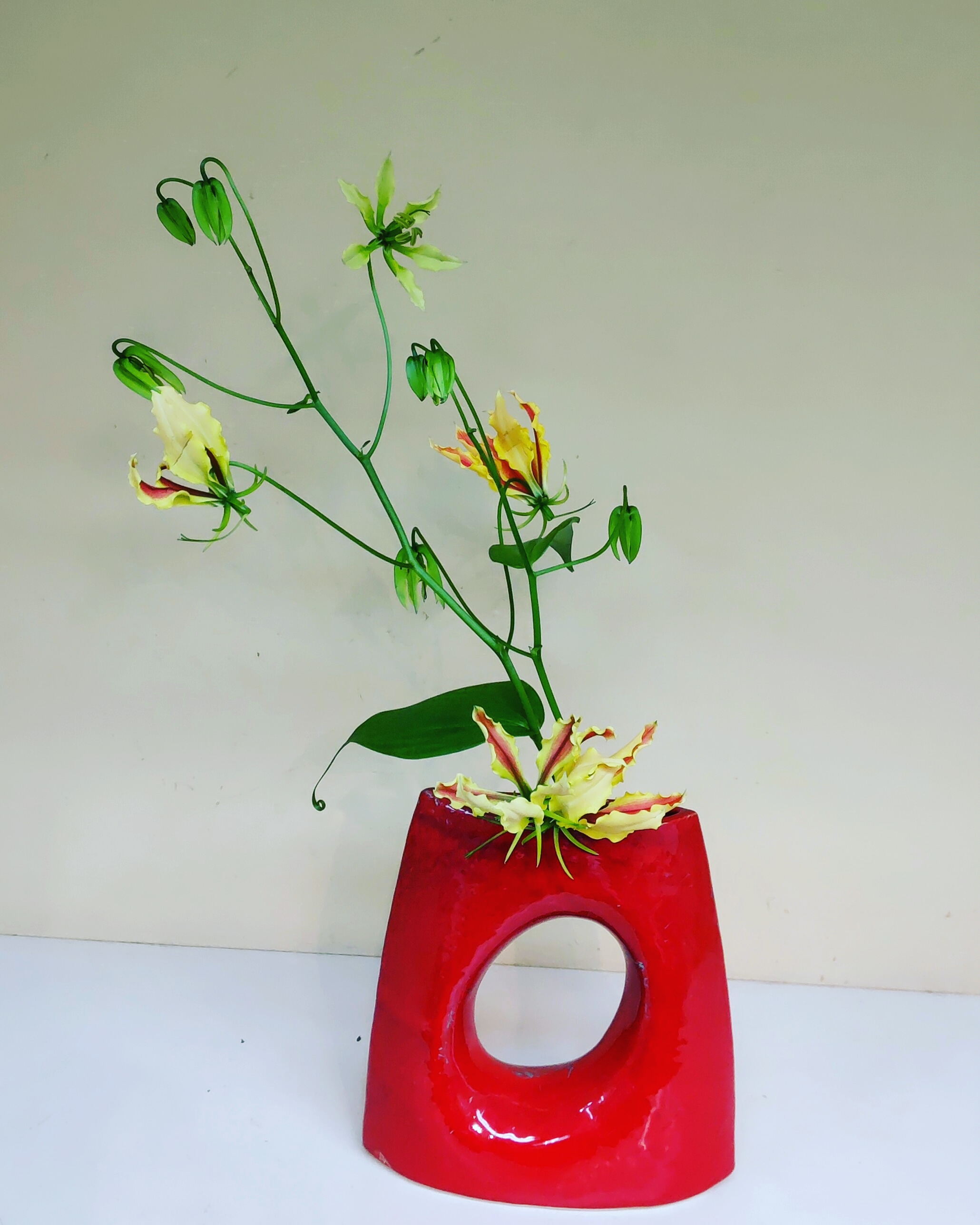 活けての自由な想いを託して 草月流 【春の新講座 4月2日(木)特別体験会】