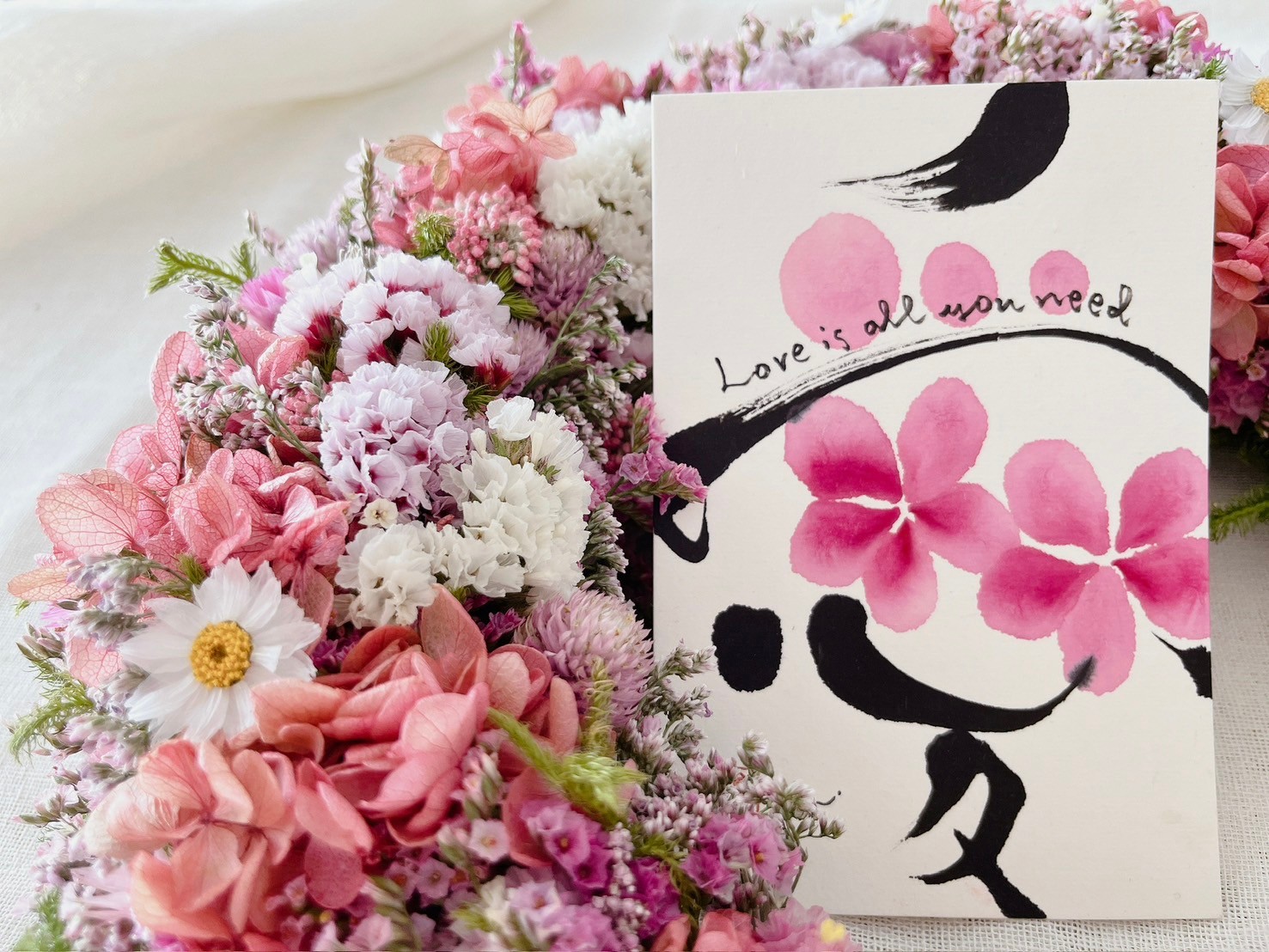 心に花を咲かせよう 永田紗戀の花咲く書道® 春の新講座 4/13(月)特別体験会