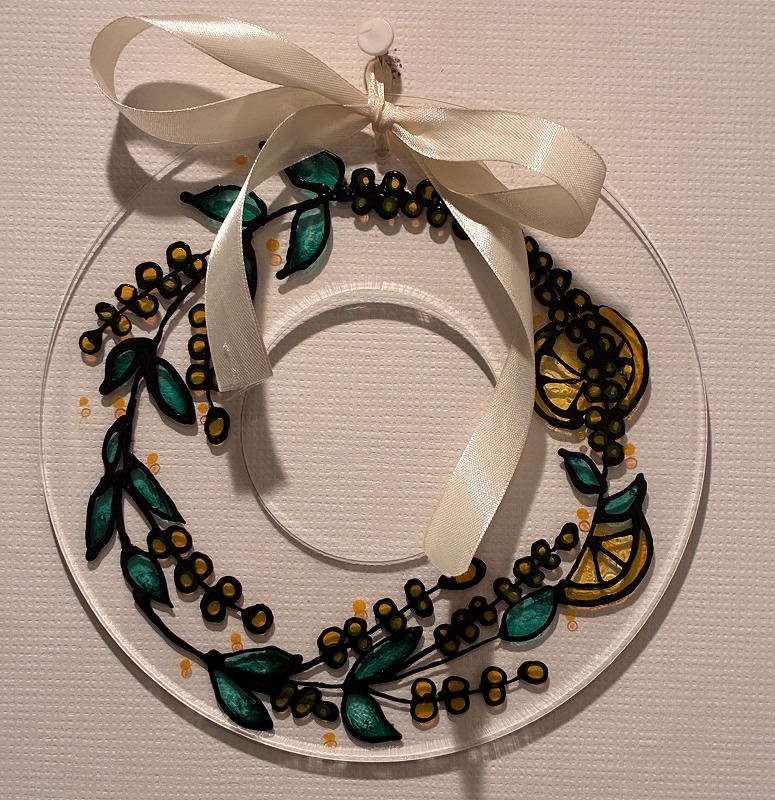 色を楽しむSDG's (全3回) ディンプルアート 日程4/14(火) 体験費1100円 教材費2860円(ミモザ&レモンのリース)