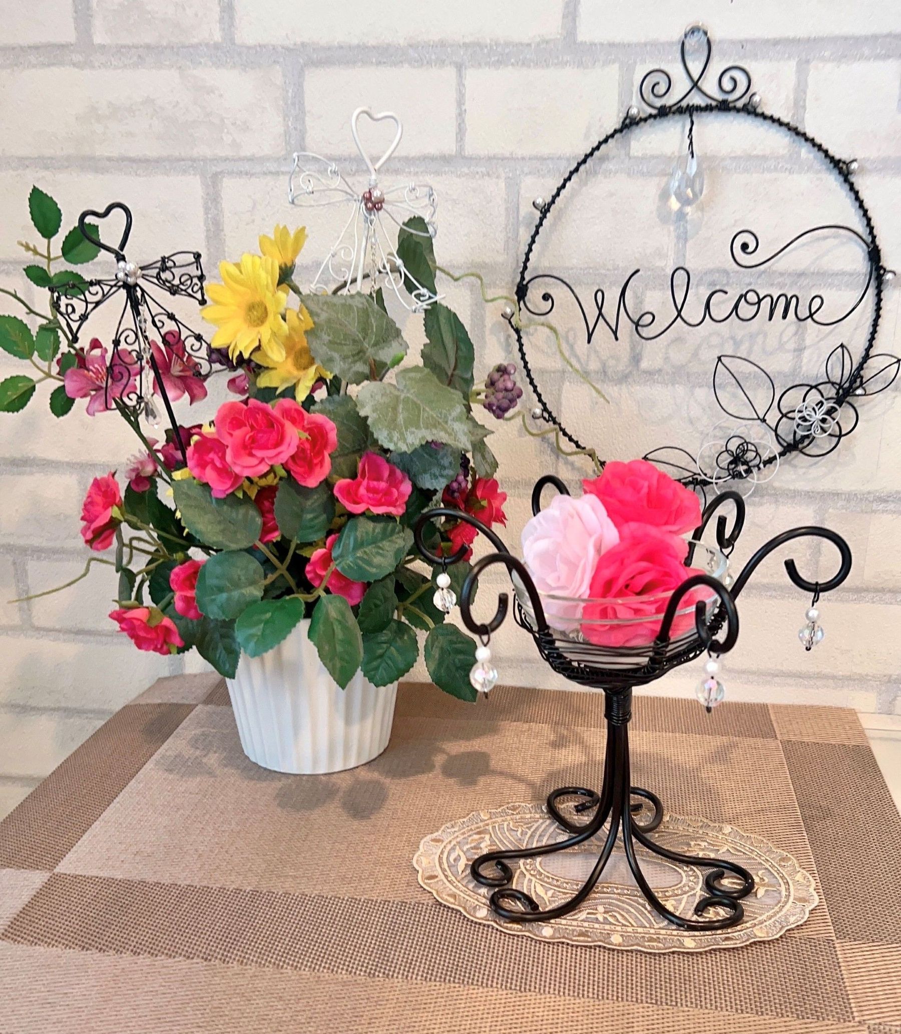 お部屋のインテリアに ワイヤークラフト