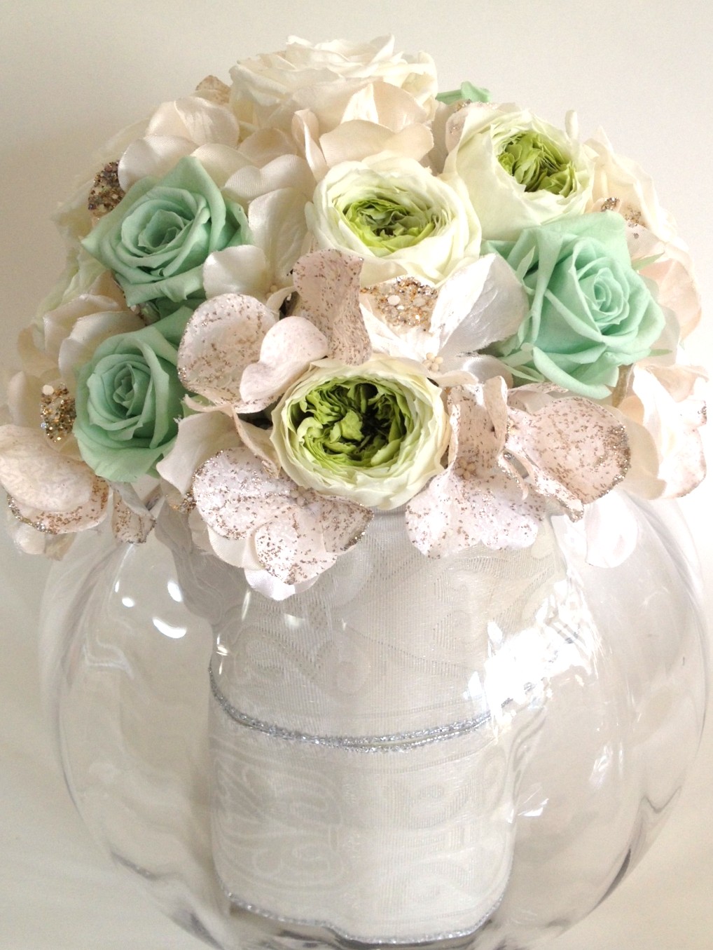 花のアレンジレッスン プリザーブド&アートを使って