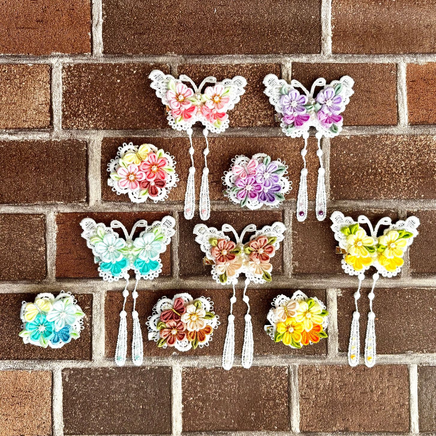 一日でできる「おそろい花日和シリーズ春」 つまみ細工のブローチとクリップ 春の新講座 4/2(木)1day講座