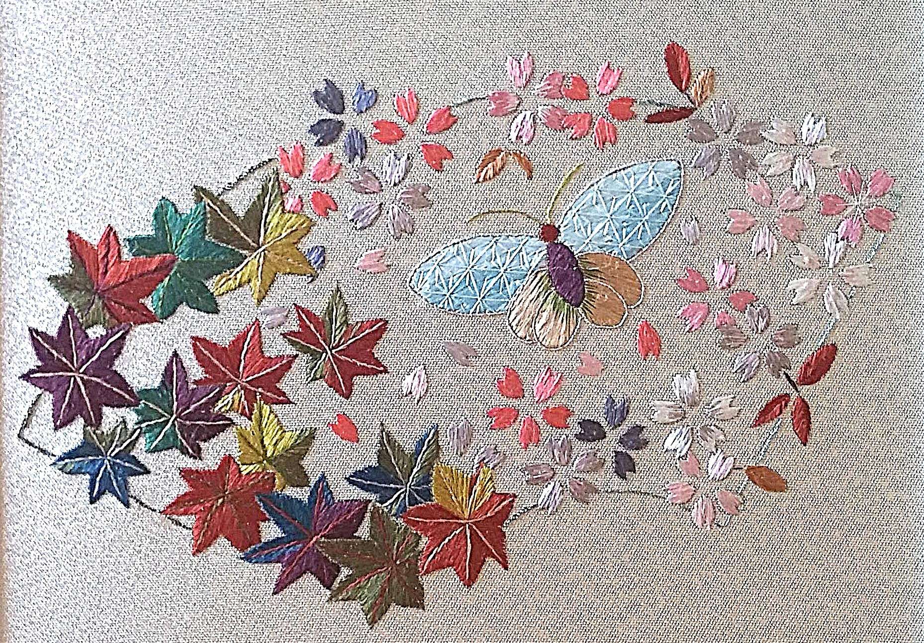 やさしい日本刺繍 春の新講座★4/14(火)特別体験1,100円+教材費1,100円