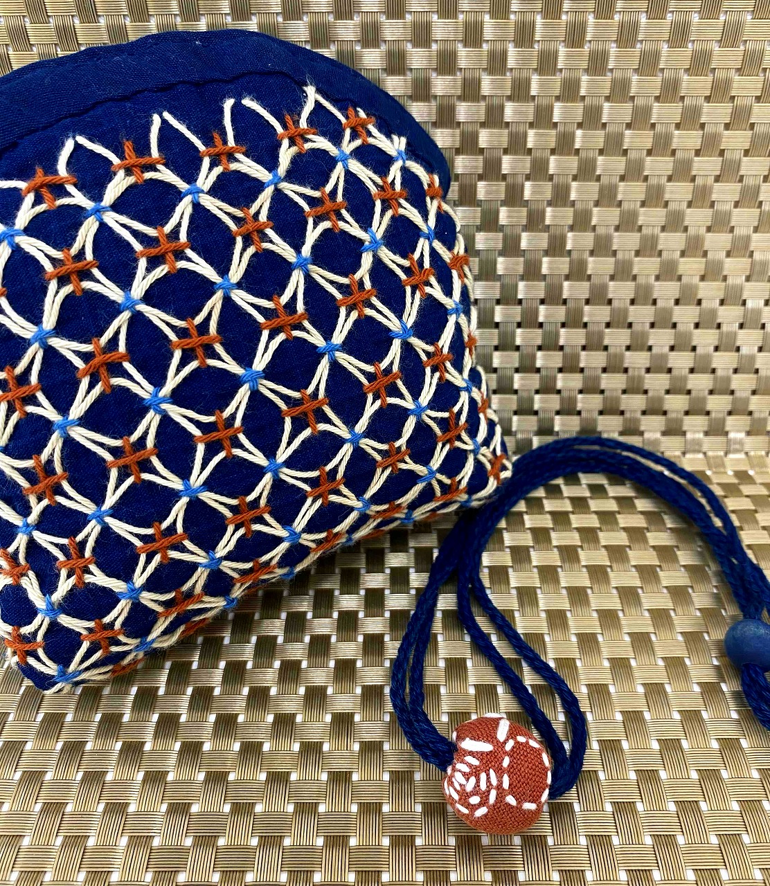 手縫い仕立ての 刺し子