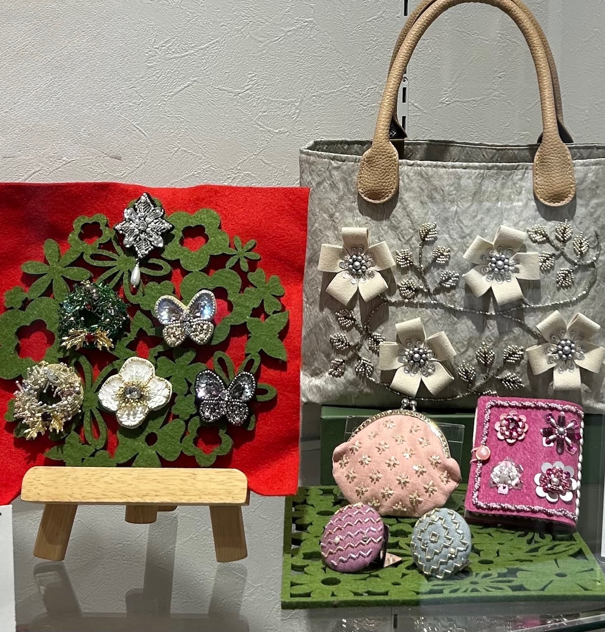 キラキラと輝く<全6回> ビーズ刺繍&ビーズ刺し子