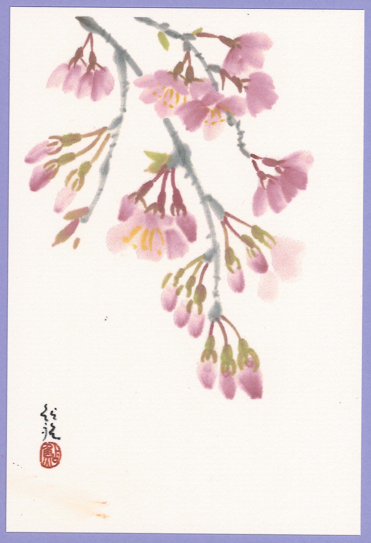 顔彩のにじみやぼかしを愉しむ 鮎裕の「和のイラスト講座」