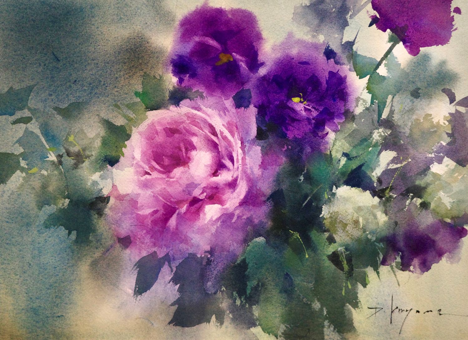 水彩画とデッサン