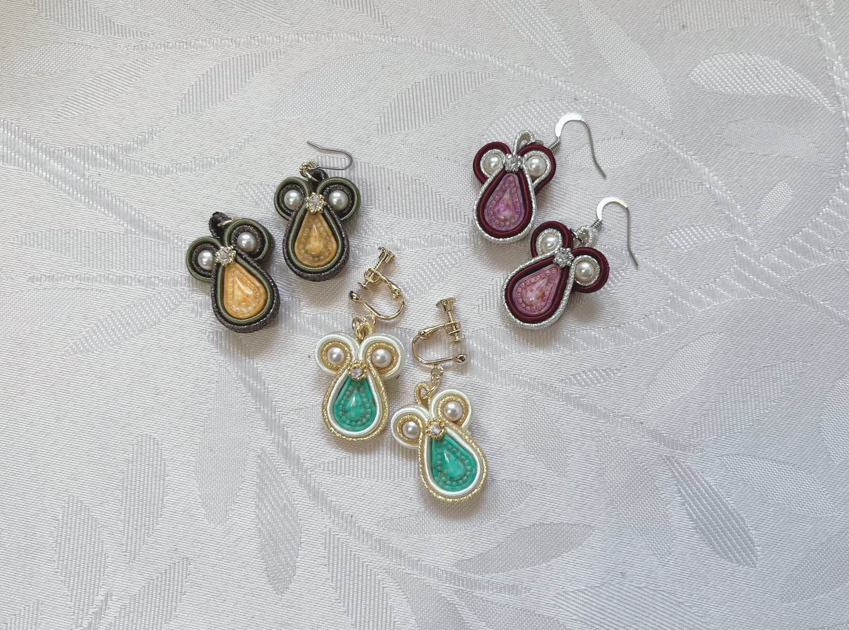 【春の新講座】 (全3回)針と糸で作るコードジュエリー 「ソウタシエ」 4/16・5/21・6/18(木)