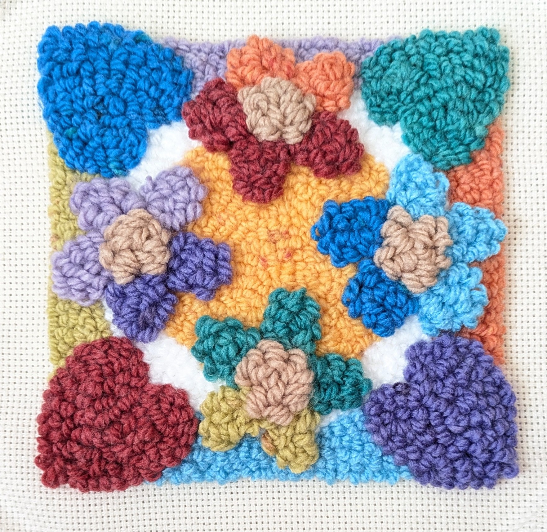 毛糸を刺すだけでループができる 楽しいパンチニードル