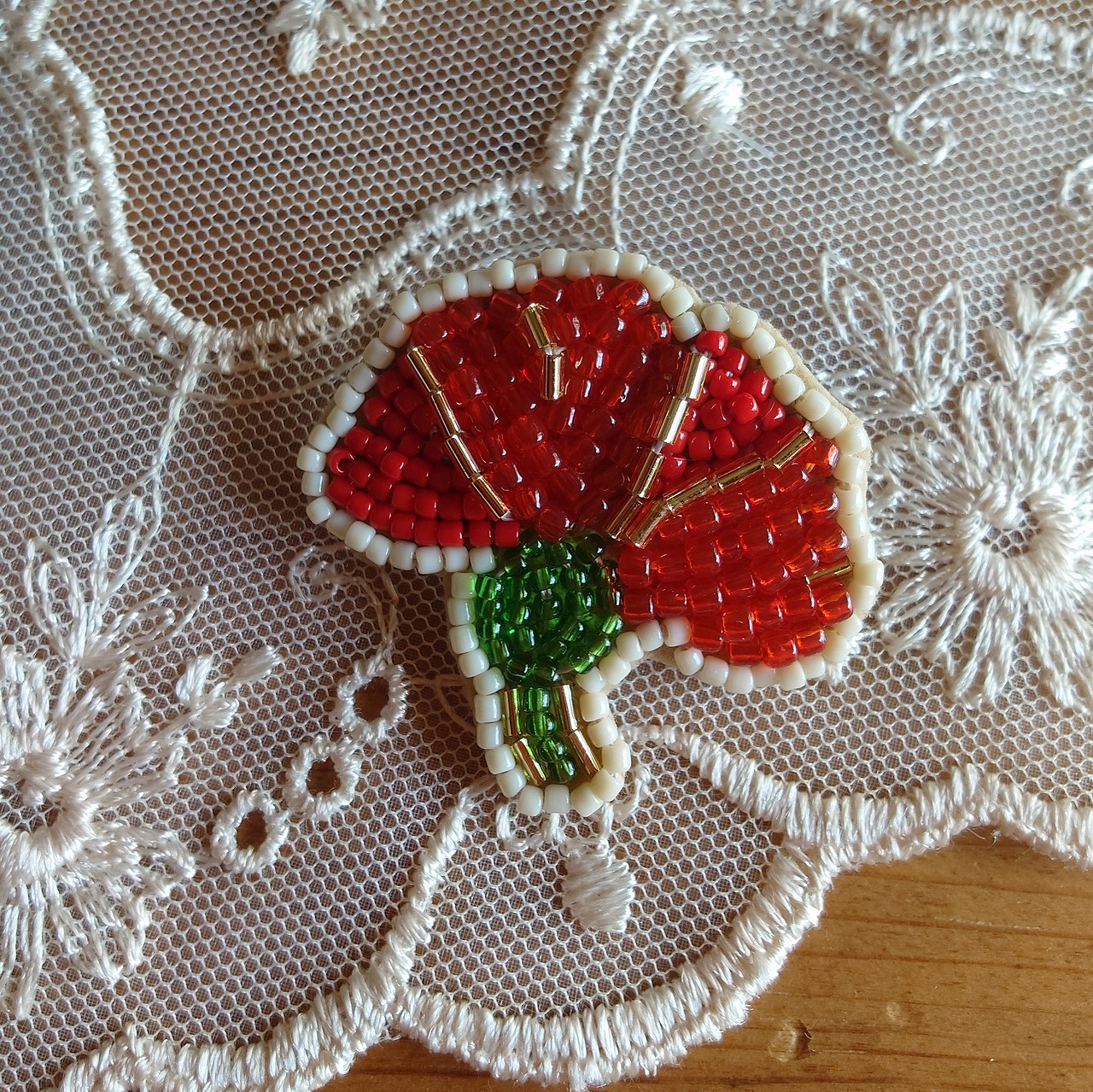 好きなお花をモチーフに ビーズ刺しゅうで楽しむ季節の花